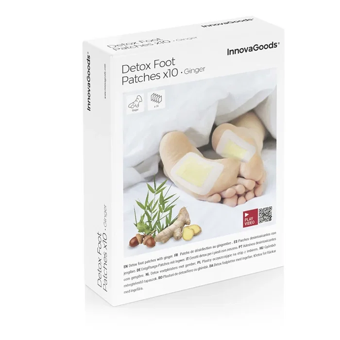 Parches Desintoxicantes para Pies Ginger InnovaGoods 10 Unidades