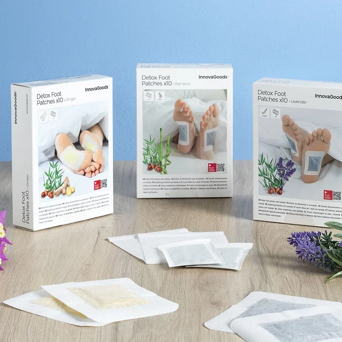 Parches Desintoxicantes para Pies Ginger InnovaGoods 10 Unidades