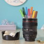 Innovagoods Taza multifunción Mukoffy de 400 ml con diseño de objetivo de cámara fotográfica