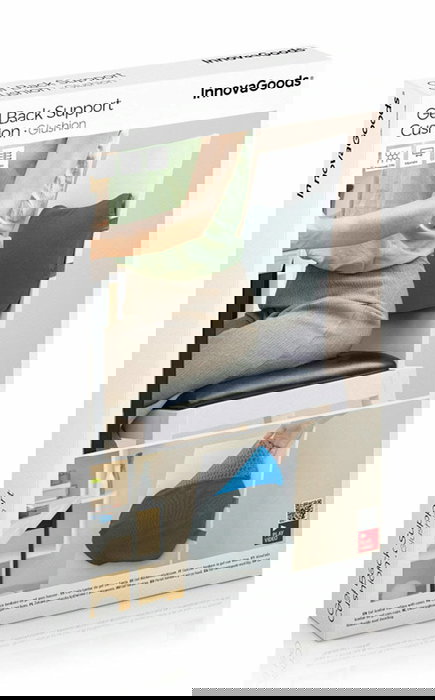 Inde Cojin Lumbar De Gel Con Funda Extraible Glushion 37 x 24 x 3 cm (6 Unidades)