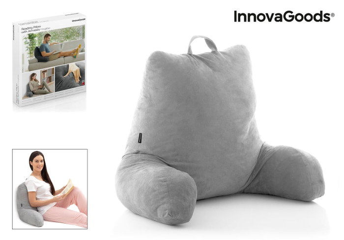 Almohada de Lectura con Apoyabrazos Huglow InnovaGoods Almohada de Lectura con Apoyabrazos Huglow InnovaGoods