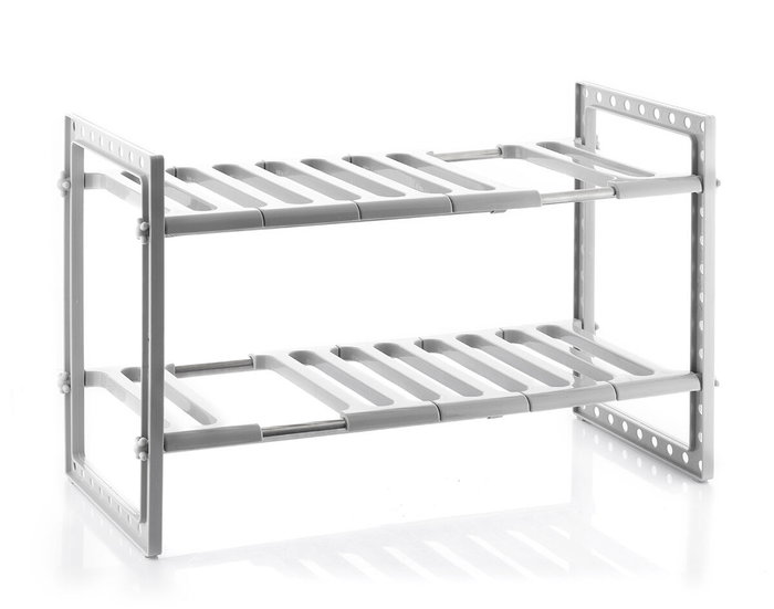 Innovagoods Estantería Extensible para Fregadero con 2 Estantes Ajustables Innovagoods Estantería Extensible para Fregadero con 2 Estantes Ajustables
