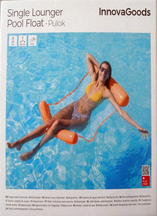 Innovagoods Hamaca de Agua Flotante Individual para Piscina