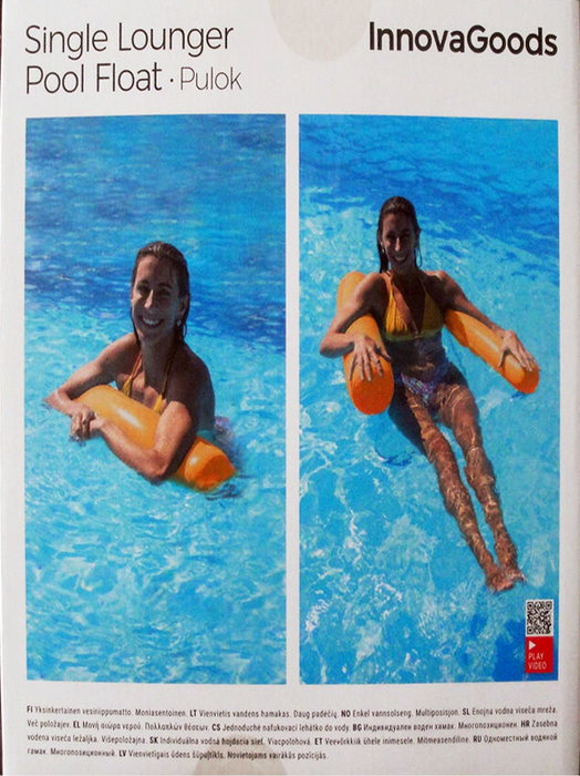 Innovagoods Hamaca de Agua Flotante Individual para Piscina