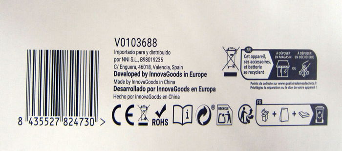 Lumavox Innovago Lámpara LED de Techo con Altavoz 30 cm x 30 cm x 5 cm (4 Unidades)