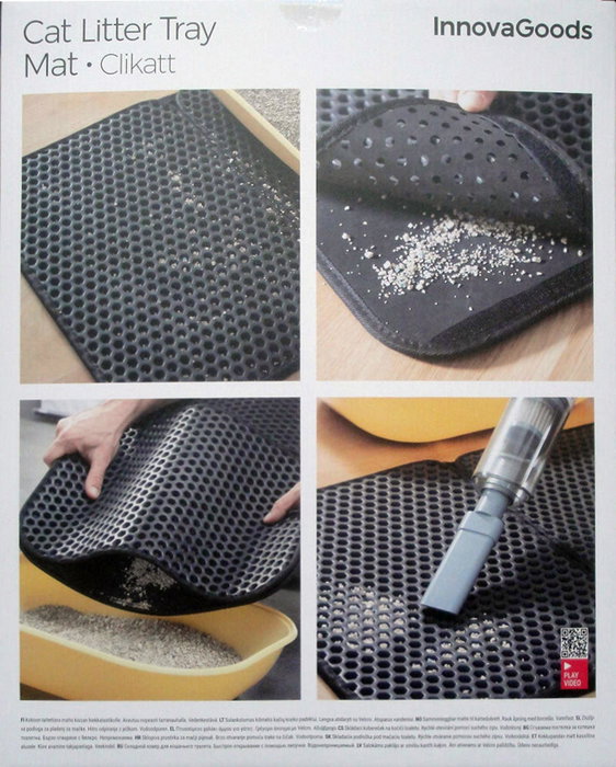 Inde Alfombra Para Arenero De Gatos Clikatt Innovagood, Goma EVA, 40 x 36 cm, para Retener Arena (8 Unidades)