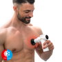 Innovagoods Pistola de Masaje Muscular con Calor y Frío, 6 Cabezales y 6 Velocidades