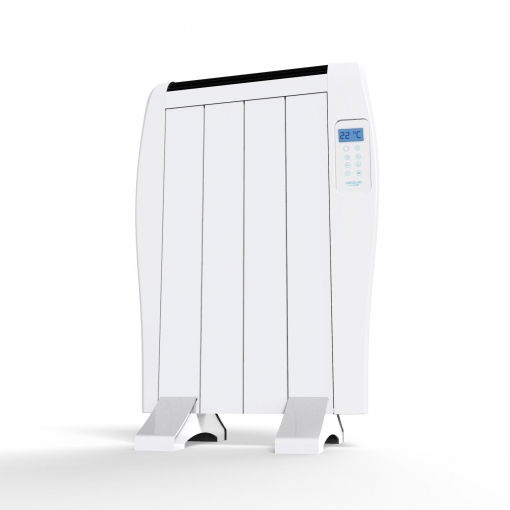 Cecotec Ready Warm 800 Thermal Emisor Térmico de 4 Elementos, 600 W, 8 m², 3 Modos, LCD, Temporizador 24/7, Mando a Distancia, Incluye Pies y Kit Pared