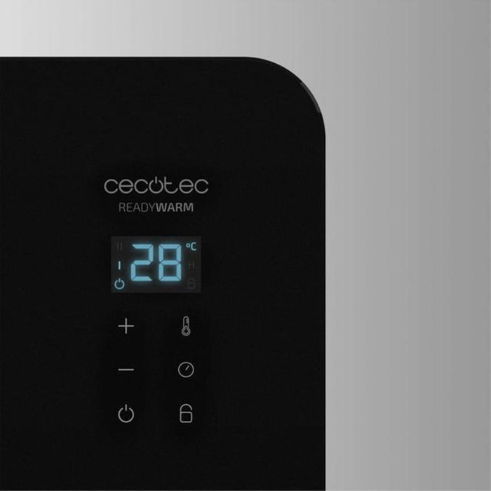 Cecotec Ready Warm 6670 Crystal Connection Negro 1000 W Convector con WiFi y Cristal Templado Cecotec Ready Warm 6670 Crystal Connection Negro 1000 W Convector con WiFi y Cristal Templado