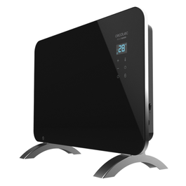 Cecotec Convector Ready Warm 6670 Crystal Connection Negro 1000 W con Control por Smartphone y Protección IP24