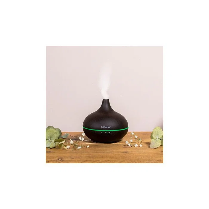 Cecotec Humidificador ultrasónico y difusor de aromas Pure Aroma 150, 0.15L, Negro, Temporizador 3h, 7 colores LED - Modelo 05285