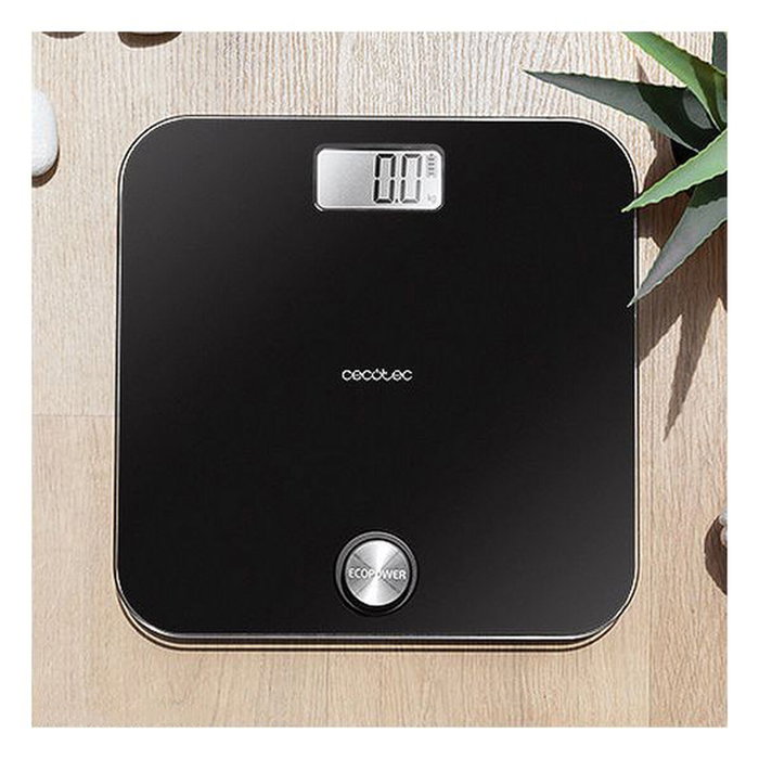 Báscula Digital de Baño Cecotec EcoPower 10000 Healthy Black LCD 180 kg Negro 180 kg