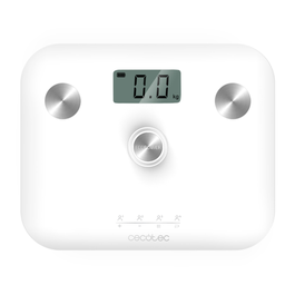 Cecotec 04252 Báscula de Baño Plaza Blanco Báscula Personal Electrónica 180 kg LCD 100 g