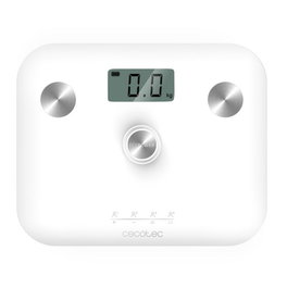 Cecotec 04252 Báscula de Baño Plaza Blanco Báscula Personal Electrónica 180 kg LCD 100 g