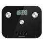 Cecotec Surface Precision EcoPower 10100 Full Healthy - Báscula Personal Electrónica sin Pilas con Análisis Corporal Completo para 4 Usuarios, Pantalla LCD, 180 kg, Negro