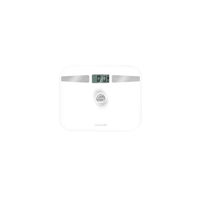 Cecotec Surface Precision EcoPower 10200 Smart Healthy White - Báscula de Baño Inteligente con Bluetooth, Análisis Corporal Completo, Vidrio Templado, 180 kg, Color Blanco