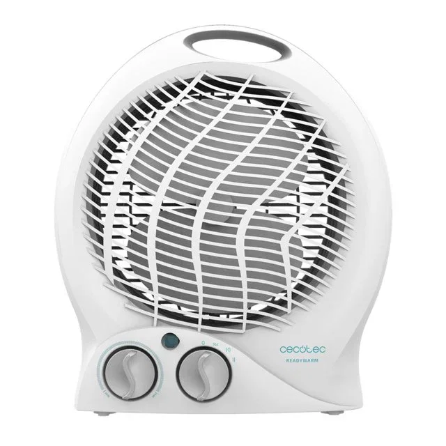 Cecotec Termoventilador Calefactor Ready Warm 9790 Force, 2000 W, 3 Modos (Ventilador/Eco/Turbo), Temperatura Regulable, Calor Rápido, Blanco, Cobertura hasta 15 m²
