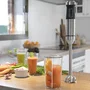 Cecotec Power TitanBlack 1500 XL - Batidora de Mano de Inmersión 1500 W Negro/Plata con Pie Extralargo y Vaso de 800 ml
