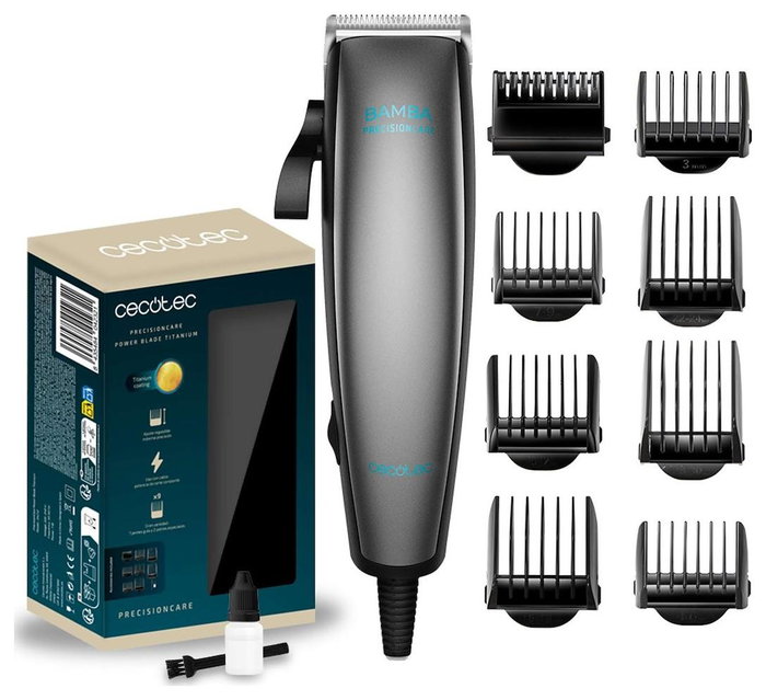 Cecotec Bamba PrecisionCare Power Blade Titanium con Cable y 9 Accesorios Cecotec Bamba PrecisionCare Power Blade Titanium con Cable y 9 Accesorios