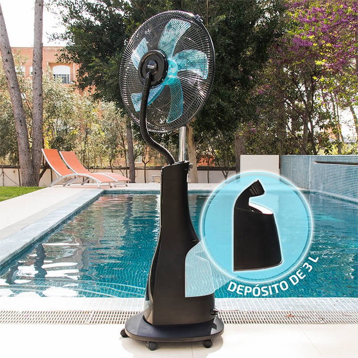 Cecotec EnergySilence 690 FreshEssence Ventilador de pie Negro, Azul