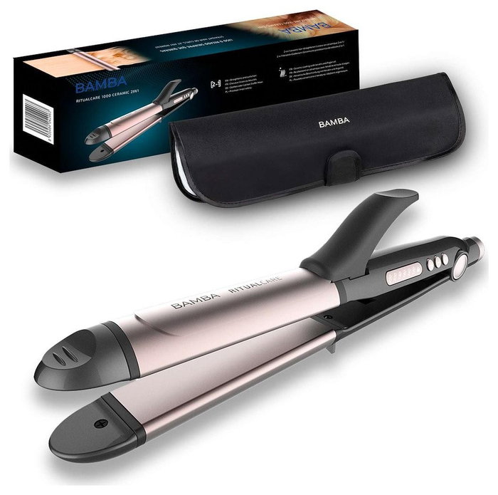Cecotec Bamba RitualCare 1000 Ceramic 2in1 Plancha de pelo Gris, Rosa Cecotec Bamba RitualCare 1000 Ceramic 2in1 Plancha de pelo Gris, Rosa