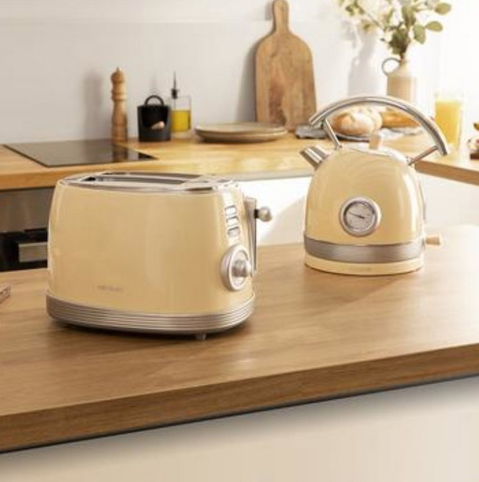 Cecotec Vintage 800 Tostadora Amarilla 850W Cecotec Vintage 800 Tostadora Amarilla 850W