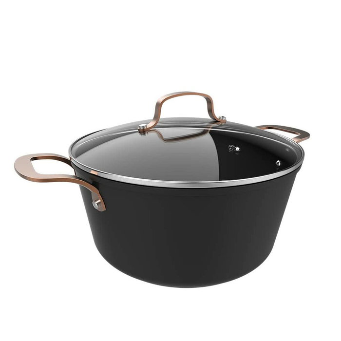 Cecotec Olla Polka Fantasy Pot Golden 28 cm, 7,1 L, Negro