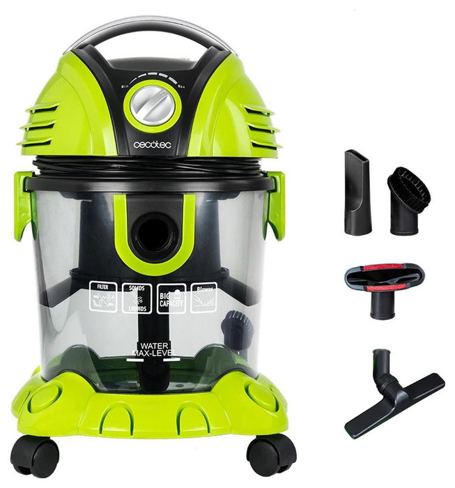 Cecotec Wet&Dry T Aspiradora de tambor Seca y húmeda 1200 W, 15 L, Sin bolsa Cecotec Wet&Dry T Aspiradora de tambor Seca y húmeda 1200 W, 15 L, Sin bolsa