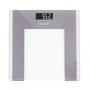Cecotec Surface Precision Healthy 9100 Báscula de Baño Electrónica de Cristal Templado, Hasta 180 kg, 4 Sensores, 30x30 cm, Pantalla LCD Retroiluminada, Color Blanco con Gris