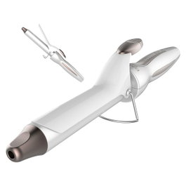 CECOTEC Bamba SurfCare Curly Rizador de pelo Caliente Plata, Blanco
