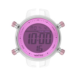 Watxandco RWA1003 Montre Digitale Femme Transparente et Rose