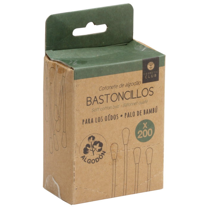 Cosmetic Club 200 Bâtonnets Ouïe en Bambou