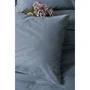 Parure de lit 3 pièces - Housse de couette 240 x 220 cm et 2 taies d'oreiller 60 x 60 cm - 100% coton renforcé anthracite - Ensemble literie King