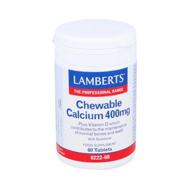 LAMBERTS Calcio masticable 400mg citron 60 comprimés