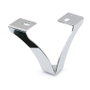 Q&Q Pata Metálica Vinet Pied de meuble finition chrome hauteur 100
