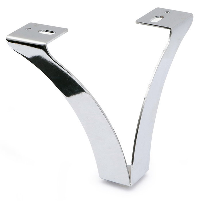 Q&Q Pata Metálica Vinet Pied de meuble finition chrome hauteur 100