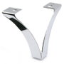 Q&Q Pata Metálica Vinet Pied de meuble finition chrome hauteur 100
