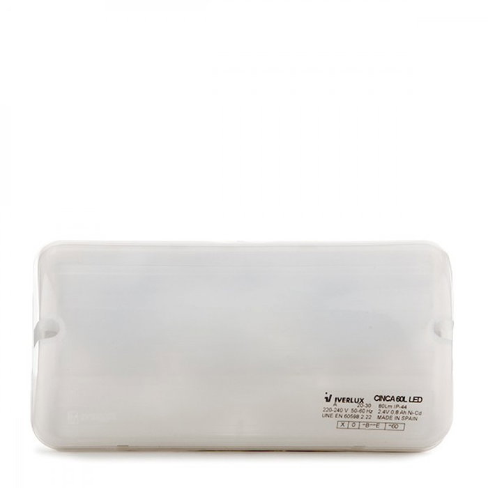Alumbrado Emergencia LED 60Lm 1 Hora IP44 2.4V 0.8Ah