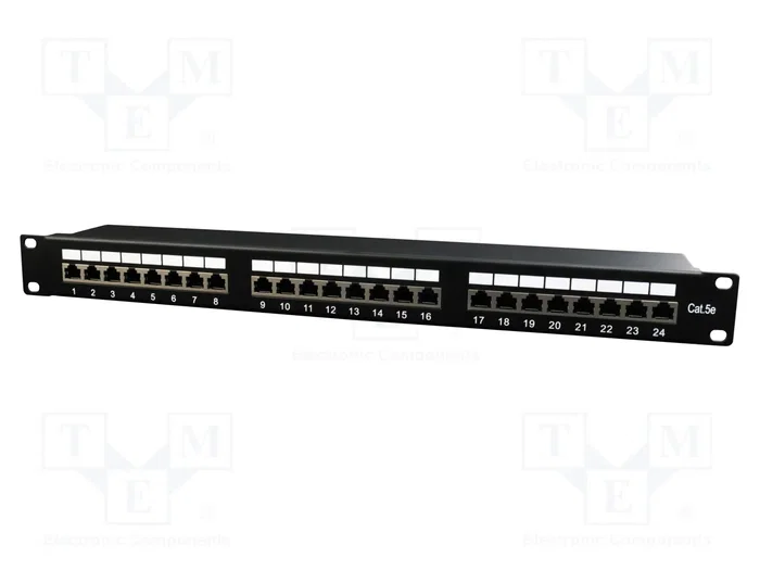 GEMBIRD Panneau de brassage Cablexpert 24 ports RJ45 Cat 5e 1U GEMBIRD Panneau de brassage Cablexpert 24 ports RJ45 Cat 5e 1U