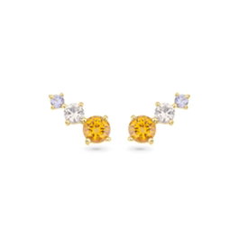 Radiant Boucles d'oreilles bouton Gold P. Color FANTASY