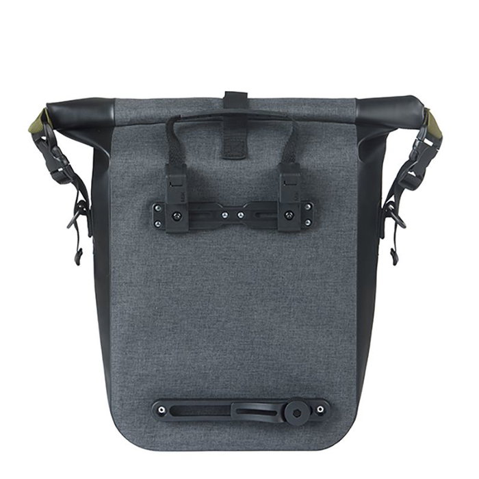 Basil Navigator Storm M Sacoche étanche 15L avec bandoulière réfléchissante pour vélo