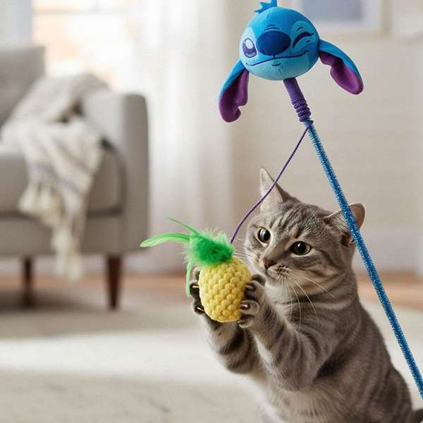 Cerdá Baguette pour chat Stitch 9 x 46 x 4 cm Jouet bleu dès 36 mois