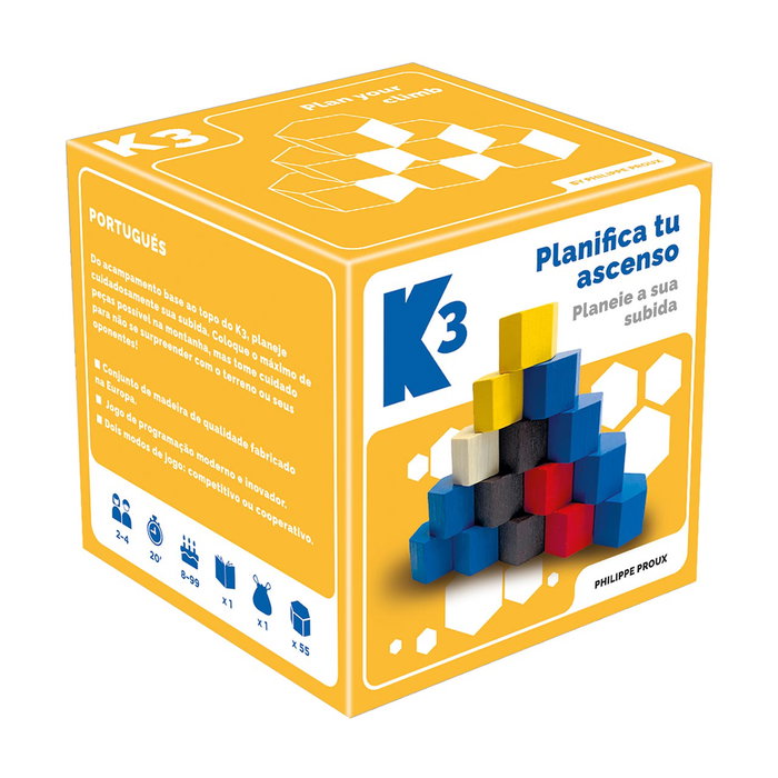 Lúdilo K3 Jeu de stratégie : le défi de l'Everest – dès 8 ans – multilingue portugais espagnol Lúdilo K3 Jeu de stratégie : le défi de l'Everest – dès 8 ans – multilingue portugais espagnol