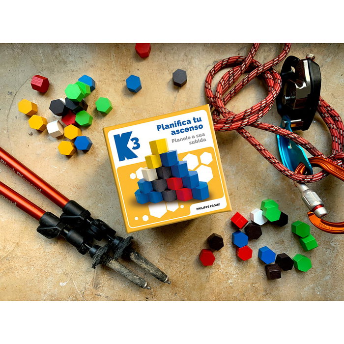 Lúdilo K3 Jeu de stratégie : le défi de l'Everest – dès 8 ans – multilingue portugais espagnol Lúdilo K3 Jeu de stratégie : le défi de l'Everest – dès 8 ans – multilingue portugais espagnol