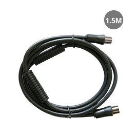 GSC Evolution Câble coaxial TV avec filtre 1,5 m de mâle à femelle Noir
