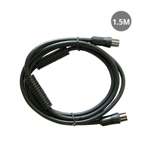 GSC Evolution Câble coaxial TV avec filtre 1,5 m de mâle à femelle Noir GSC Evolution Câble coaxial TV avec filtre 1,5 m de mâle à femelle Noir