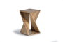 GINER Y COLOMER Tabouret en bois de manguier massif, design naturel, 35 cm x 35 cm x 57 cm