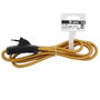 GSC Evolution Câble textile 1,5M (2x0.75mm) doré avec interrupteur