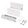 Emuca Tiroir extérieur Vertex avec réglage 3D, hauteur 242 mm, 60 kg, blanc