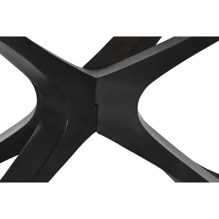 DKD Home Decor Table de Salle à Manger en Métal et Bois d'acacia 200 x 110 x 76 cm
